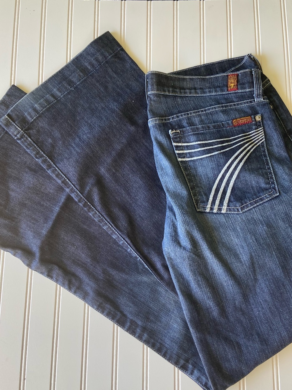 7 for All Mankind DOJO DarkWaah Bootcut Jeans Sz:_31